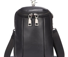Cool Retro Mens Leather One Shoulder Backpack Chest Bag Sling Bags For Men