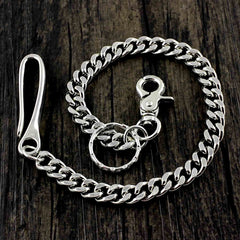 Cool Silver Stainless Steel Mens Wallet Chain Pants Chain Biker Wallet Chain For Men