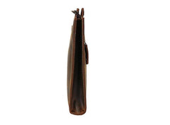 Vintage Leather Men Brown 11inch Briefcase Professional Briefcase Shoulder Bags For Men