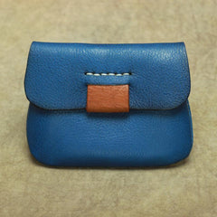Handmade Small Slim Leather Men's Wallet Coin Holder Card Holder For Men