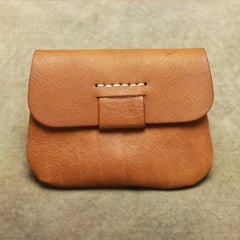 Handmade Small Slim Leather Men's Wallet Coin Holder Card Holder For Men