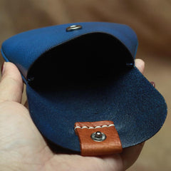 Handmade Small Slim Leather Men's Wallet Coin Holder Card Holder For Men