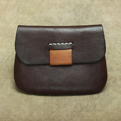 Handmade Small Slim Leather Men's Wallet Coin Holder Card Holder For Men