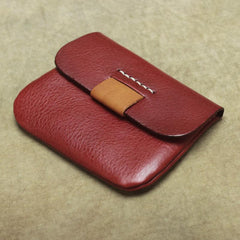 Handmade Small Slim Leather Men's Wallet Coin Holder Card Holder For Men