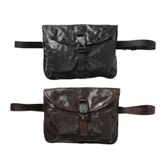 DISTRESSED BROWN LEATHER MEN'S Side BAG 10 inches MESSENGER BAG Leather Coffee Courier BAGs FOR MEN