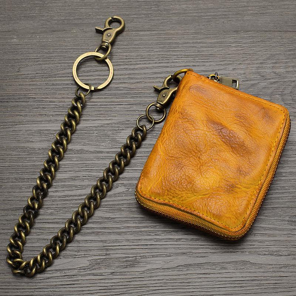 biker wallets with chains Biker Chain Wallets Mens Zip Around Wallet Mens Chained Wallets Small Biker Wallet 