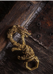 Dragon Brass Keyring Moto KeyChains Leather Brass Keyring with Bottle Opener Key Holders Key Chain Key Ring for Men