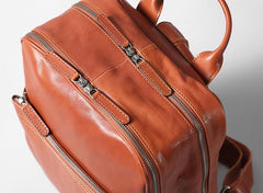 Genuine Leather Mens Cool Backpack Large Travel Bag Hiking Bag for Men