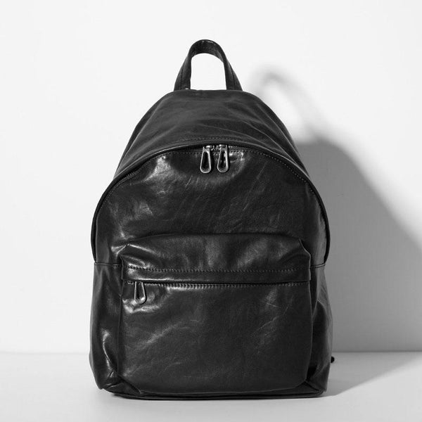 Genuine Leather Mens Cool Backpack Large Travel Bag Hiking Bag for Men