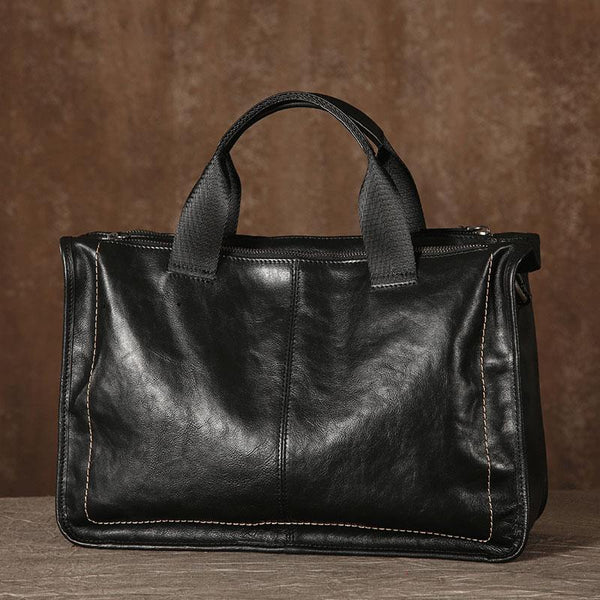 Genuine Leather Mens Cool Handbag Briefcase Messenger Bag Shoulder Bag Work Bag Laptop Bag for Men