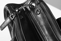 Genuine Leather Mens Cool Handbag Briefcase Messenger Bag Shoulder Bag Work Bag Laptop Bag for Men