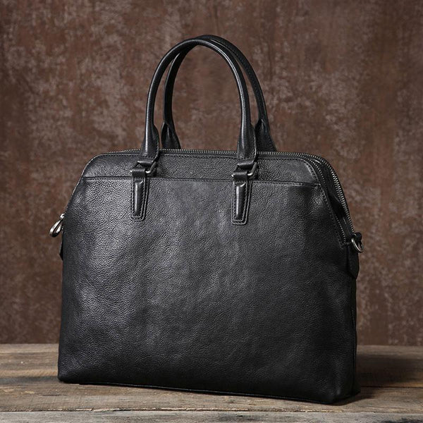 Genuine Leather Mens Cool Briefcase Work Bag Business Bag Laptop Bag for men