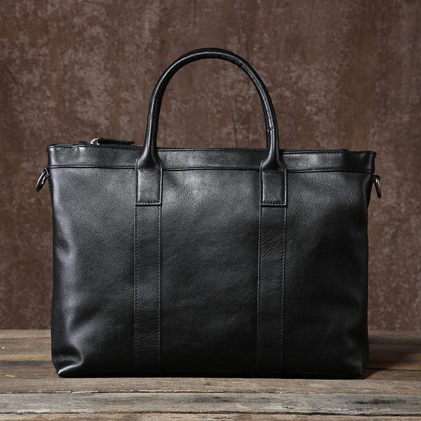 Genuine Leather Mens Cool Briefcase Work Bag Business Bag Laptop Bag for men