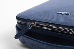 Genuine Leather Mens Cool Small Shoulder Bag Messenger Bag Chest Bag for men