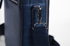 Genuine Leather Mens Cool Small Shoulder Bag Messenger Bag Chest Bag for men