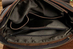 Genuine Leather Mens Small Messenger Bag Small Side Bag Courier Bag For Men