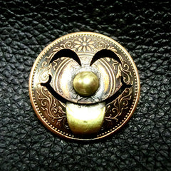 Gold Wallet Conchos Joker Coin Conchos Button Conchos Screw Back Decorate Concho Joker Gold Biker Wallet Concho Wallet Conchos