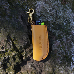 Handmade Camouflage Cricket Leather Lighter Case with Belt Clip Leather Bic J3 Lighter Holder Leather Cricket Lighter Covers For Men