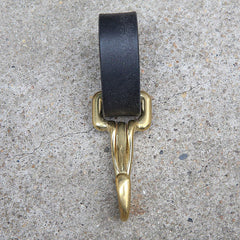 Handmade Leather Belt Loop with Keyring Key Holders Leather Belt KeyChain Clip