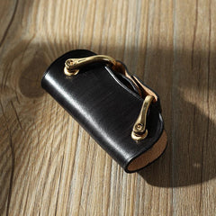 Handmade Green Leather Mens Keys Holder Keys Wallet Car Key Holders Green Key Pouch for Men