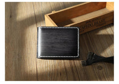Handmade Leather Mens Licenses Wallet Personalize Bifold License Card Wallets for Men