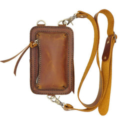 Handmade LEATHER MEN Sling Bag Belt Pouch Waist BAG MIni Side Bag Belt Bag FOR MEN
