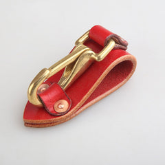 Handmade Leather Belt Loop for Keychain Key Holder Leather Belt Key Chain Clip