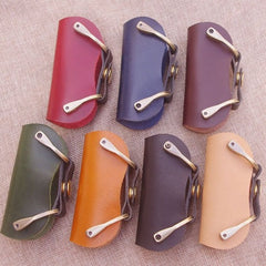 keychain wallet leather​ Cool Keychains for Men Handmade Leather Keychain Keychain Leather Holder