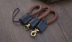 Leather Keychain Moto KeyChains Handmade Key Holders Leather Key Chains Key Ring for Men