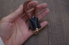 Leather Keychain Moto KeyChains Handmade Key Holders Leather Key Chains Key Ring for Men