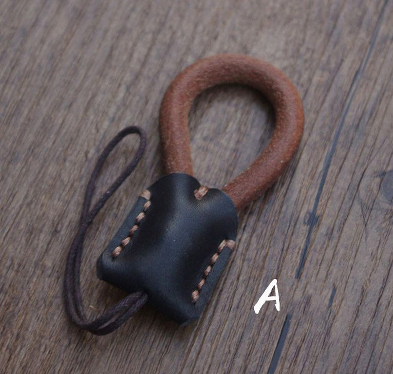 Handmade Leather Keychain Moto KeyChains Key Holders Leather Key Chains Key Ring for Men