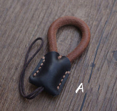 Leather Keychain Moto KeyChains Key Holders Handmade Leather Key Chains Key Ring for Men