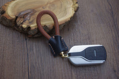 Handmade Leather Keychain Moto KeyChains Key Holders Leather Key Chains Key Ring for Men