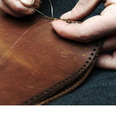 Handmade Leather Mens Billfold Wallet Key Wallets Slim Trifold Key Holder Wallet for Men