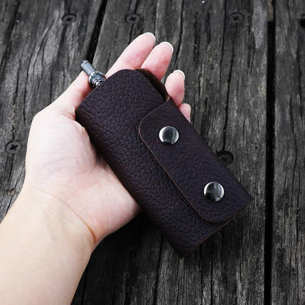 Handmade Leather Mens Key Holders Key Wallet With Belt Clip Key Holder Wallet for Men