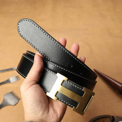 Handmade Mens Blue Leather Leather Belts PERSONALIZED Leather Belt for Men
