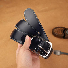 Handmade Mens Coffee Leather Belts PERSONALIZED Fashion Coffee Leather Belt for Men
