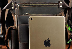 Cool Genuine Leather Vintage Belt Bag FANNY PACK BUMBAG Waist Bag For Mens