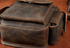 Cool Genuine Leather Vintage Belt Bag FANNY PACK BUMBAG Waist Bag For Mens