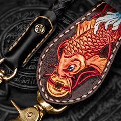 Leather Braided Biker Trucker Carp Wallet Chain for Chain Wallet Biker Wallets Trucker Wallet