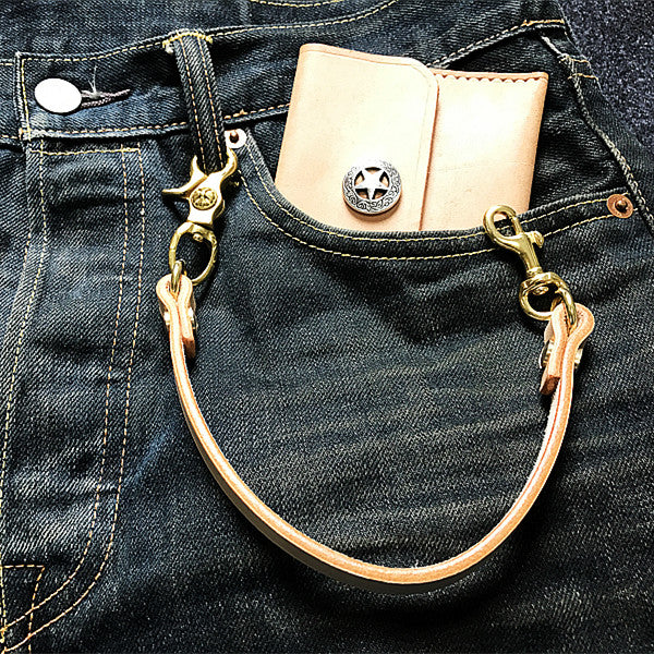Handmade Leather Cool Punk Rock Wallet Chain Biker Trucker Wallet Chain Trucker Wallet Chain for Men