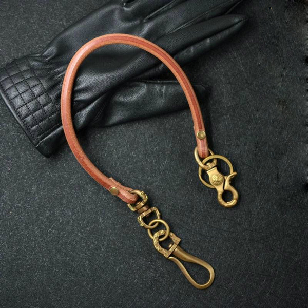 Handmade Leather Cool Punk Rock Wallet Chain Biker Trucker Wallet Chain Trucker Wallet Chain for Men