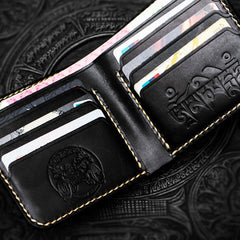 Handmade Leather Mah¨¡k¨¡la Tooled Mens billfold Wallet Cool Leather Wallets Slim Wallet for Men