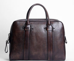 Handmade Leather Mens Briefcase Work Bag Laptop Bag Business Bag for Men