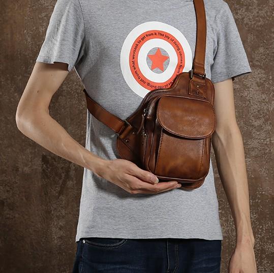 best sling purse Cool Sling Bag Small Sling Bag Best Sling Bag for Men Leather Chest Bag for Men