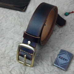 Handmade Vintage Leather Mens Belt Men Leather Belt for Men