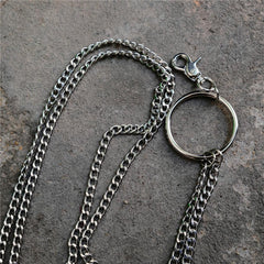 Badass Silver Double Womens Mens Thin Wallet Chain Pants Chain Jeans Chain Jean Chain For Men