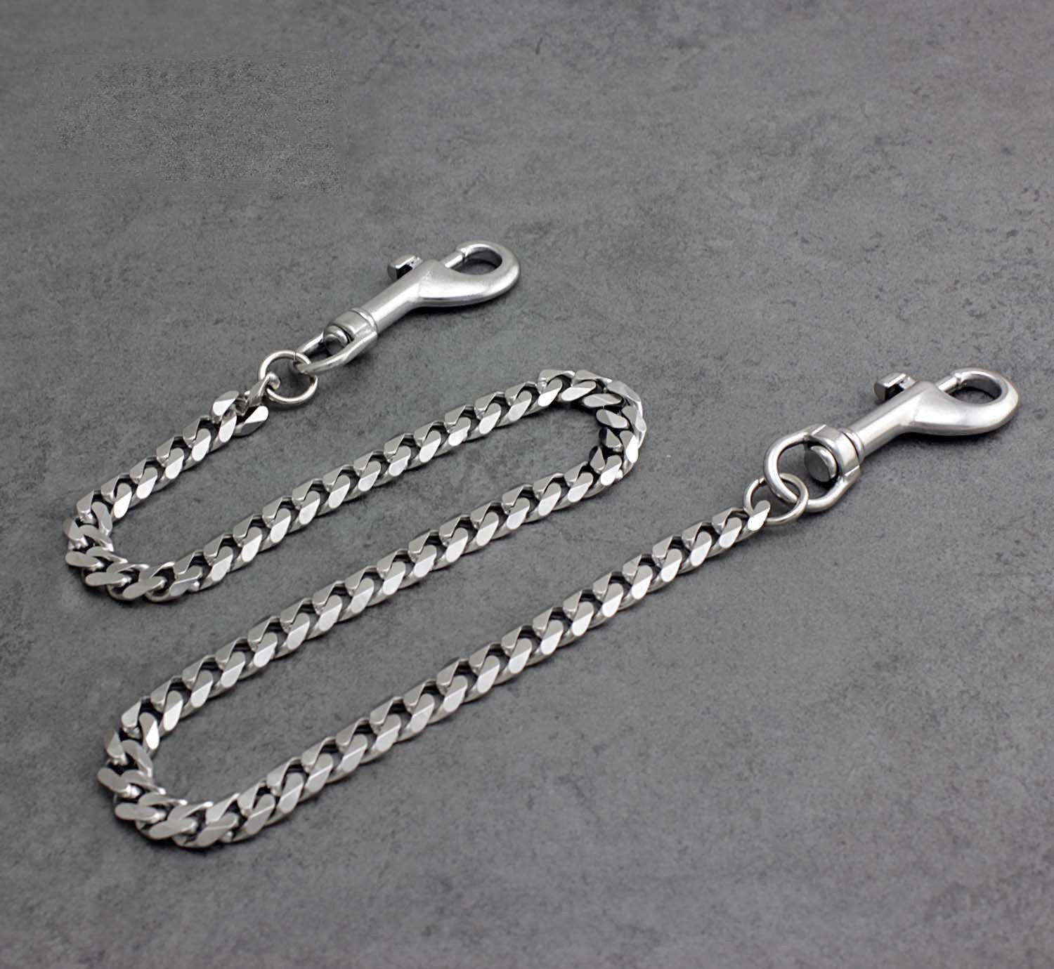 Cool Silver Mens Long Biker Wallet Chain Pants Chain STAINLESS STEEL Jeans Chain Jean Chain For Men