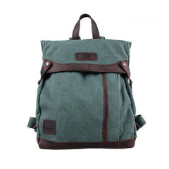 Lake Green Canvas Mens Large 14'' Laptop Rucksack Backpack College Backpack Travel Backpack for Men