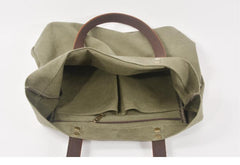 Green Large Canvas Womens Mens Tote Bag Shoulder Bag Tote Purse For Women